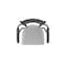 Holland Bar Stool Co Jackie with Arms 36 in. Swivel Bar Stool with Black Wrinkle Finish and Canter Folkstone Grey Seat 415 - alternate 6